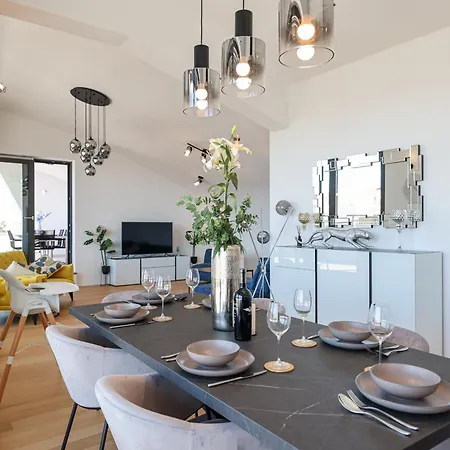 Luxury Penthouse Berin With Rooftop Terrace And Jacuzzi Zadar Exterior photo